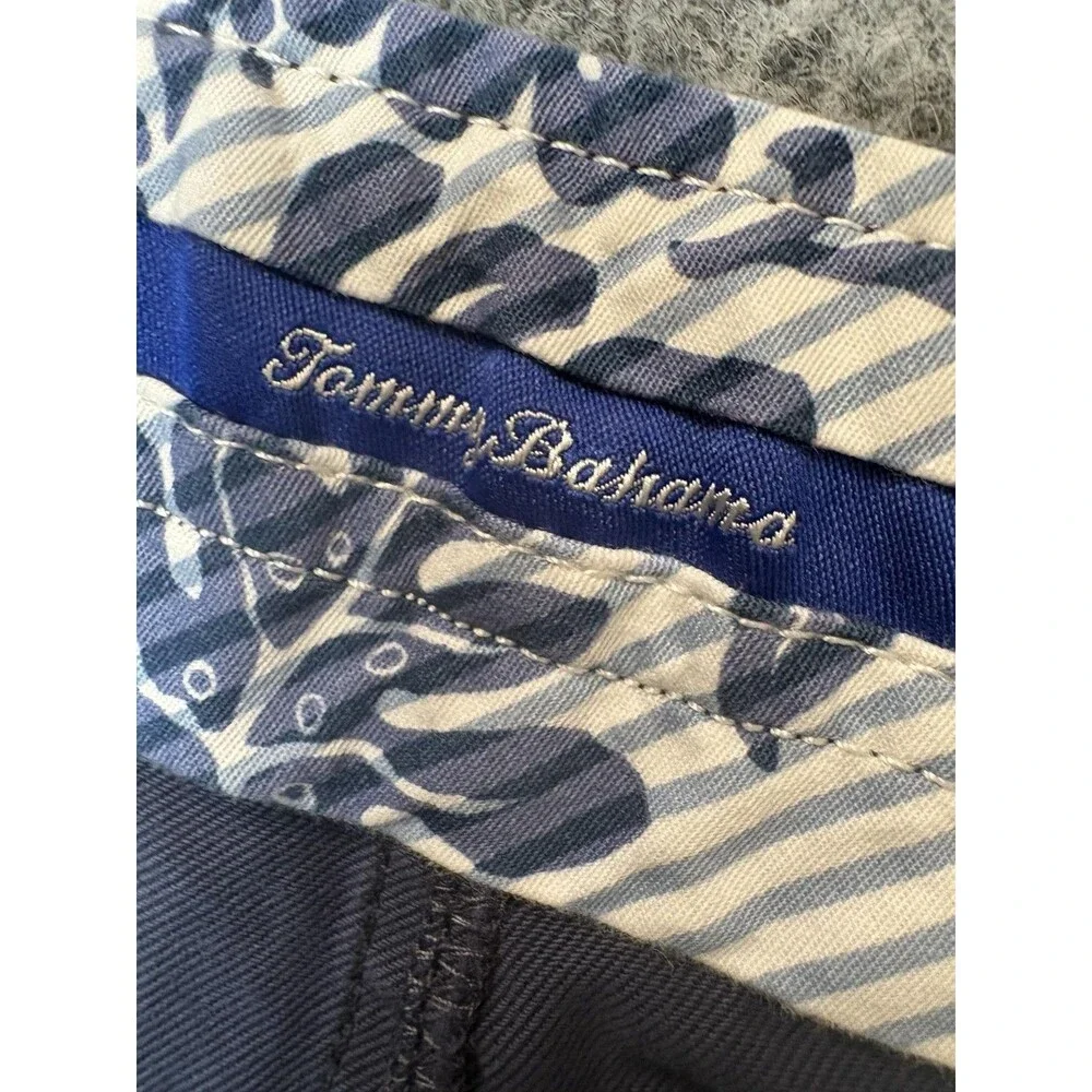 Tommy Bahama Chino Shorts Mens 40 Blue Stretch 9